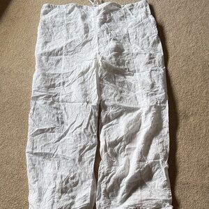 Primark Crisp White Straight Leg Trousers